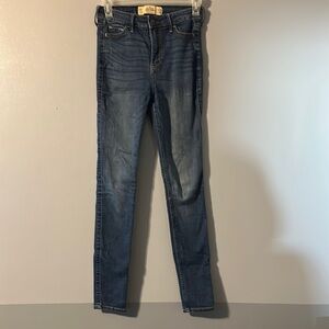 Hollister Women's Skinny Jeans in Blue
